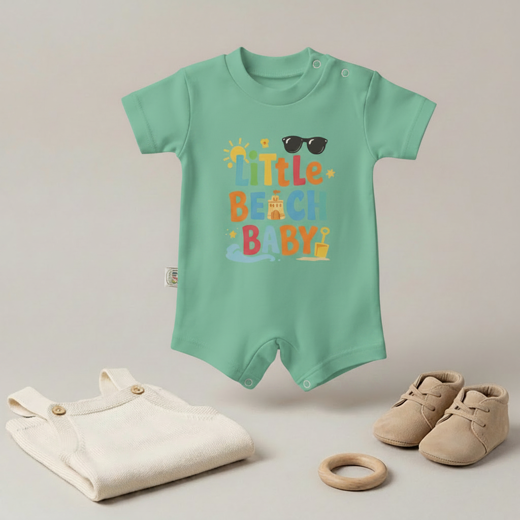 Little Beach Baby Romper – 6 Color Options