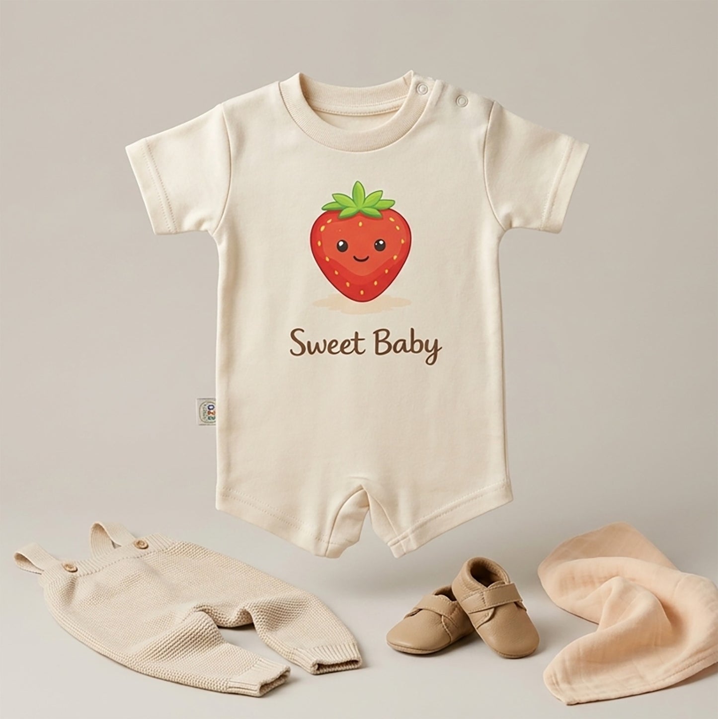 Sweet Baby Strawberry Romper – 6 Color Options