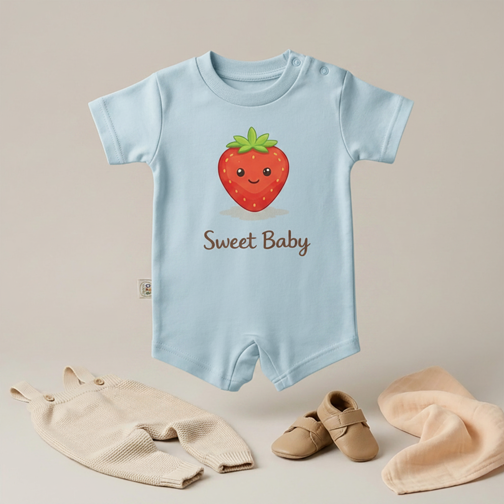 Sweet Baby Strawberry Romper – 6 Color Options