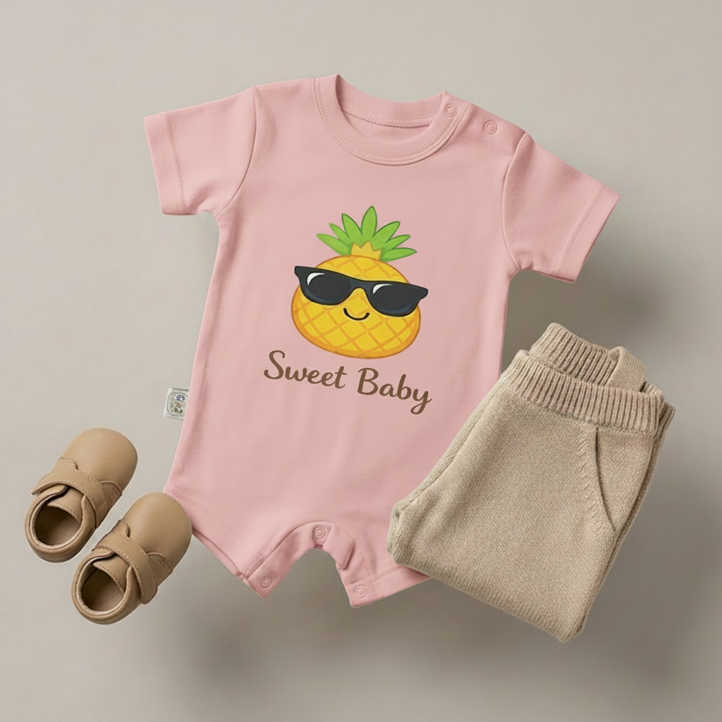 Sweet Baby Pineapple Romper – 6 Color Options